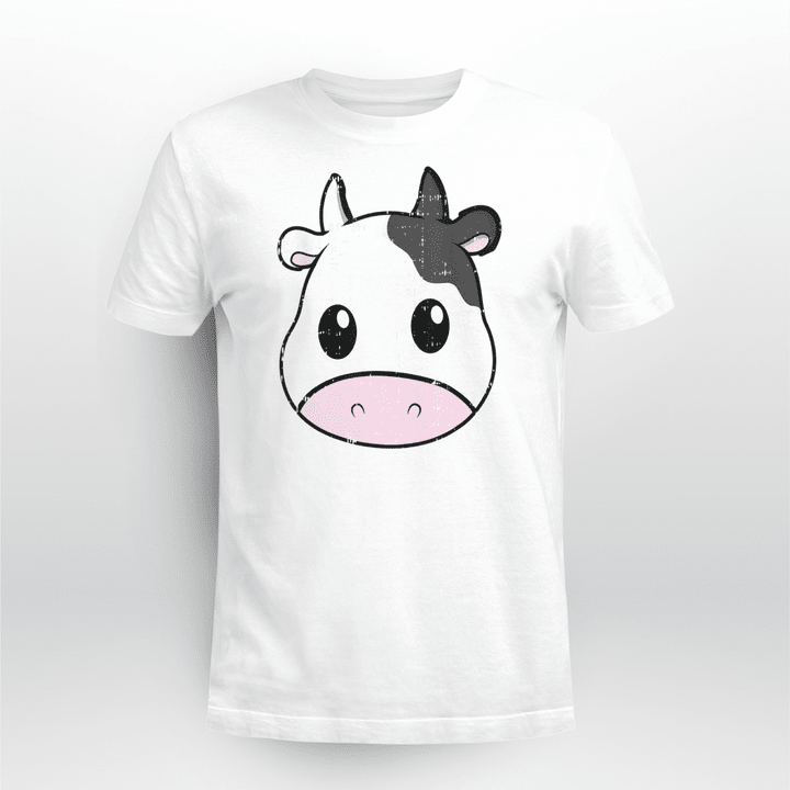 Cow Face Cute Animal Lover Gift T-Shirt
