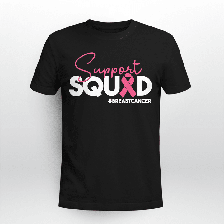 Breast Cancer Awareness Unisex T-shirt Support Squad V3