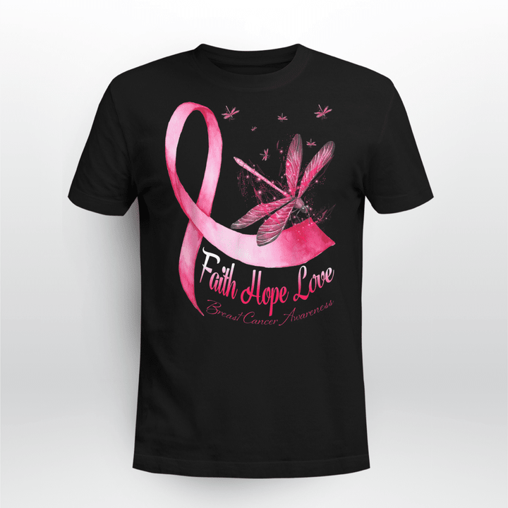 BC T-shirt Faith Hope Love Dragonfly