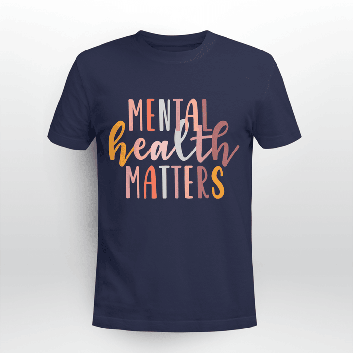 Mental Health T-shirt Mental Health Matters Human Brain Illness Awareness