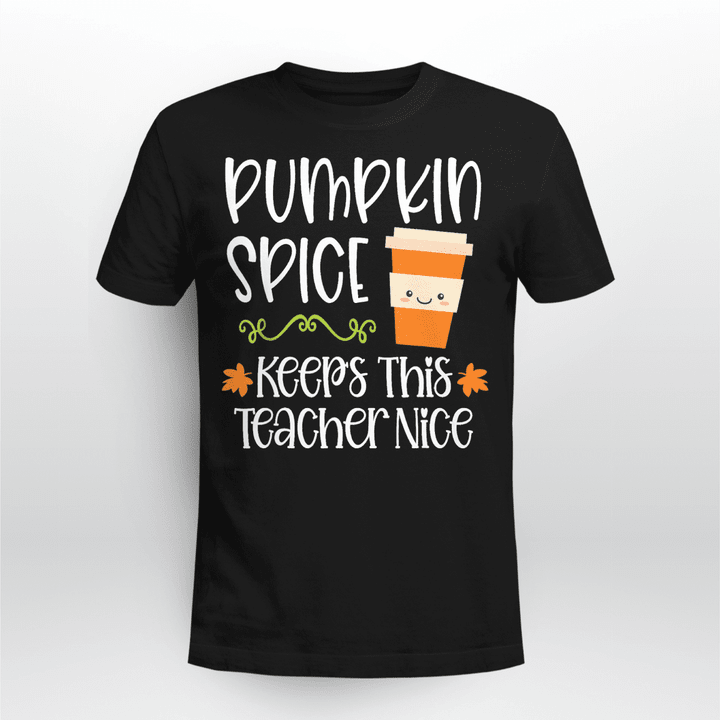 Halloween Teacher T Shirt Pumpkin Spice