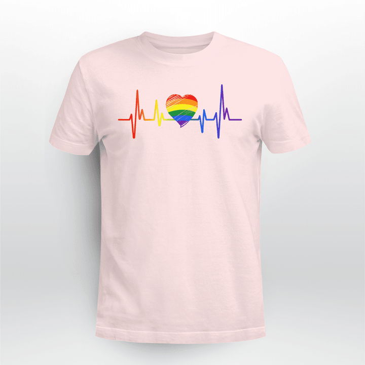 LGBTQ Classic T-shirt Prout Heartbeat