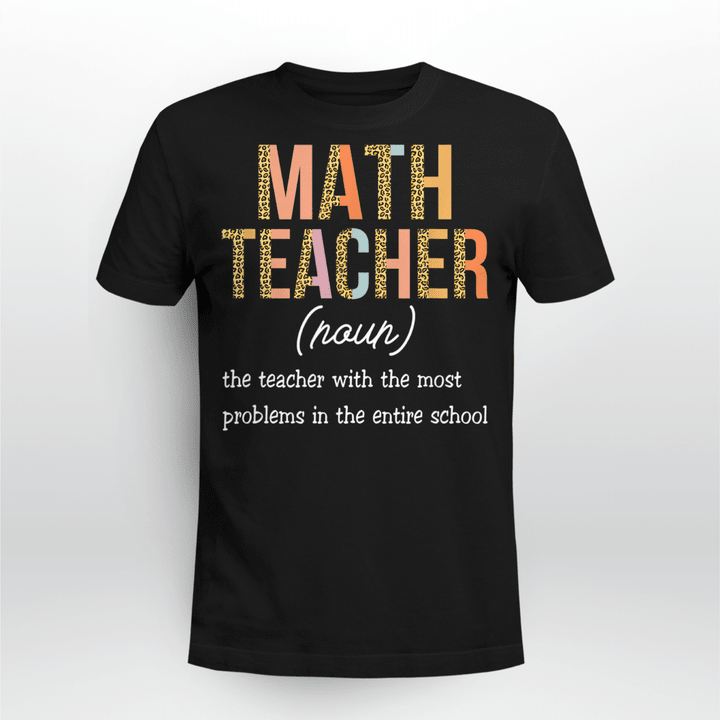Math Teacher Classic T-shirt Funny Math Teacher Definition