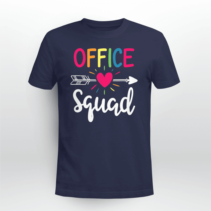 School Office Classic T-shirt Office Squad Heart Arrow