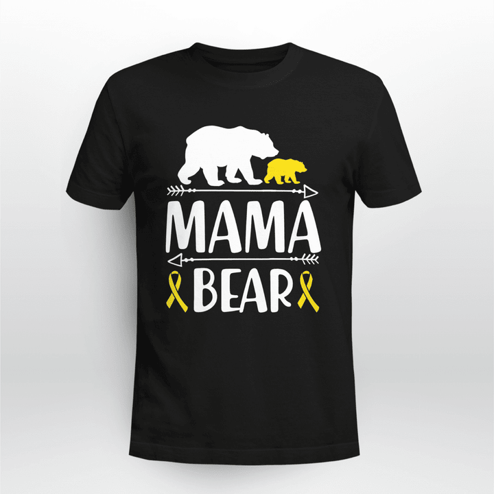 Childhood Cancer T-shirt Mama Bear