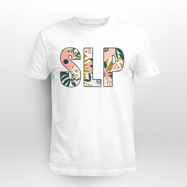 SLP Floral For Speech Therapist T-Shirt