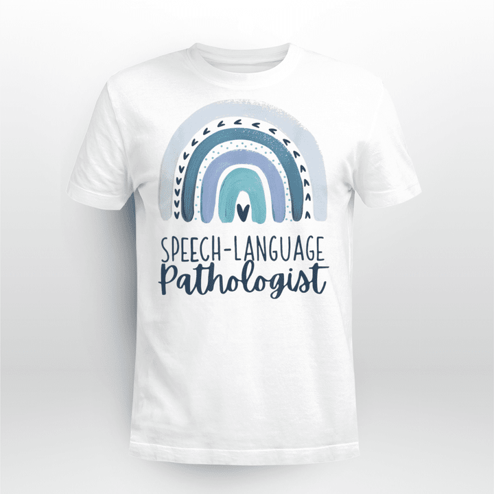 Speech Language Pathologist Rainbow Speech Therapy T-Shirt