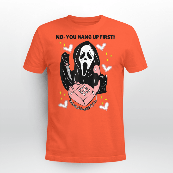 Halloween T-shirt G Ghostface Calling No You Hang Up First