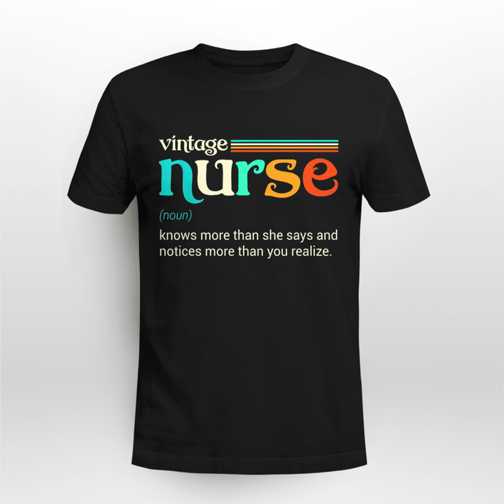 Nurse Classic T-shirt Vintage Nurse