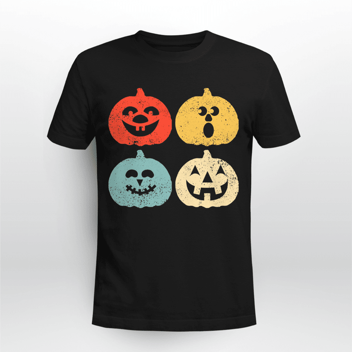Halloween T-shirt Vintage Halloween Pumpkin