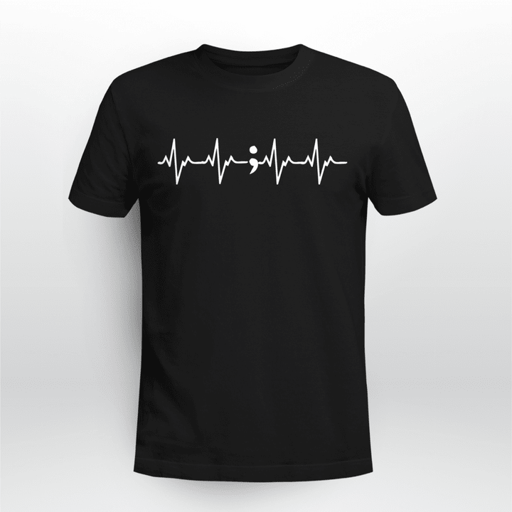 Suicide Prevention T-shirt My Heart Beat