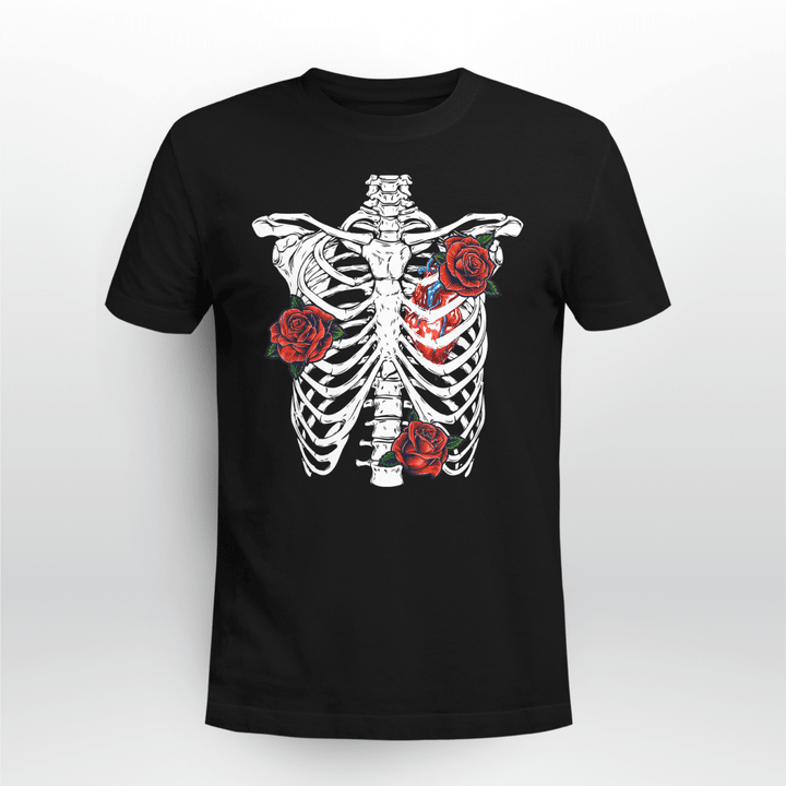 Day Of The Dead Classic T-Shirt Halloween Rib Cage