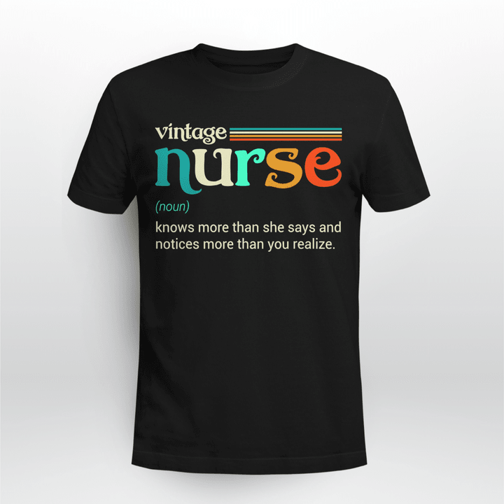 Nurse T-shirt Vintage Nurse