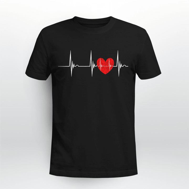 Nurse T-shirt My Heart Beat