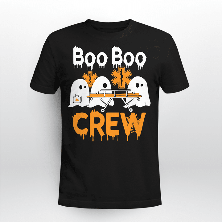 Nurse T-shirt Cute Pumpkin Boo Boo Crew