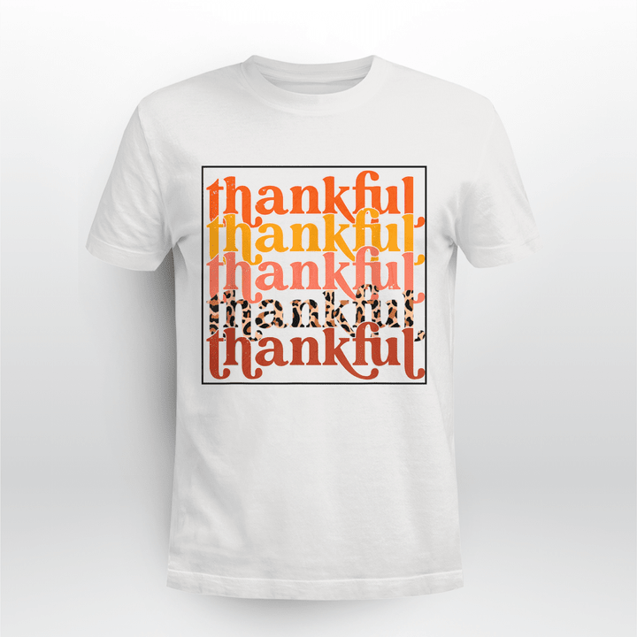 Thanksgiving Classic T-shirt Thankful Retro