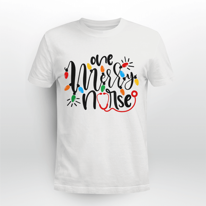 Nurse Classic T-shirt One Merry Nurse Christmas