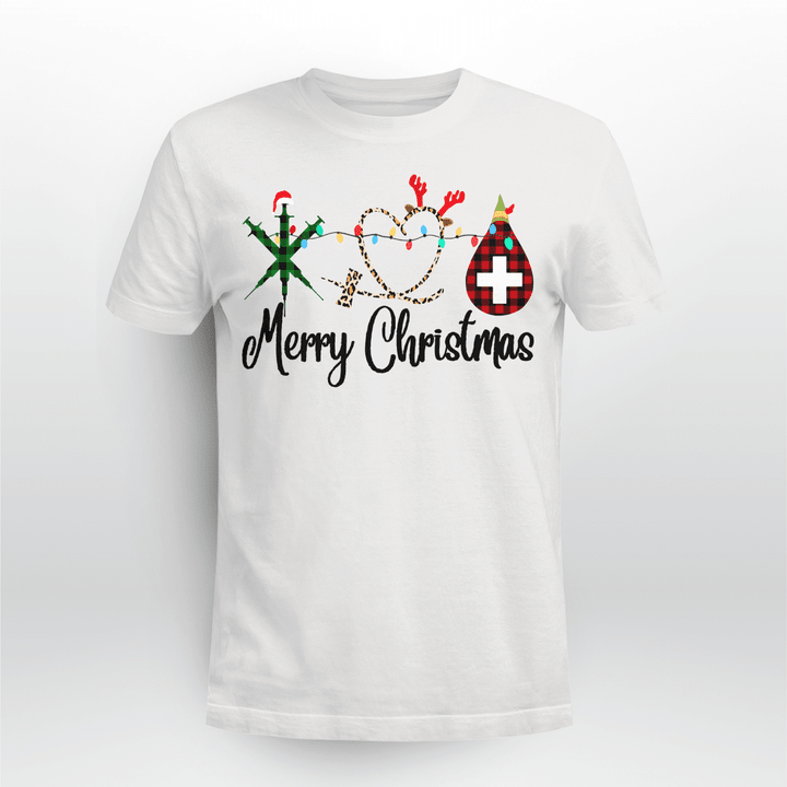 Nurse T-shirt Merry Christmas