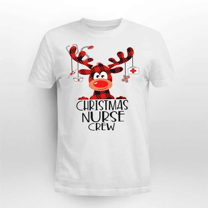 Nurse T-shirt Christmas Nurse Crew