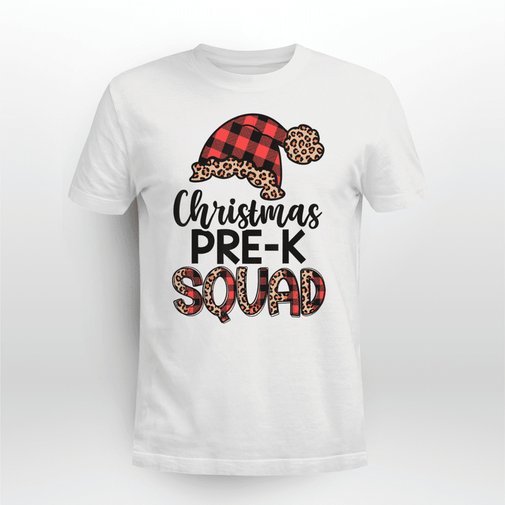 Teacher Classic T-shirt PRE-K Christmas Squad