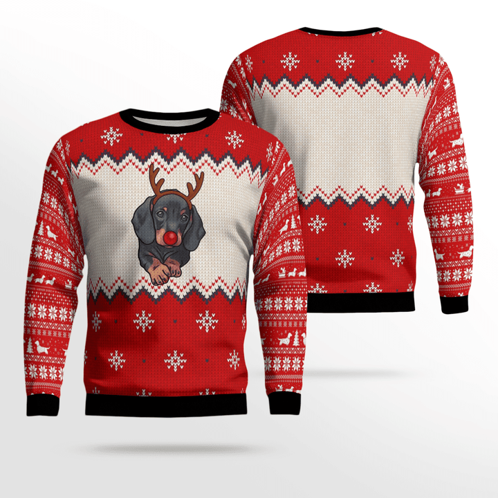 Dachshund Sweater Christmas Dachshund