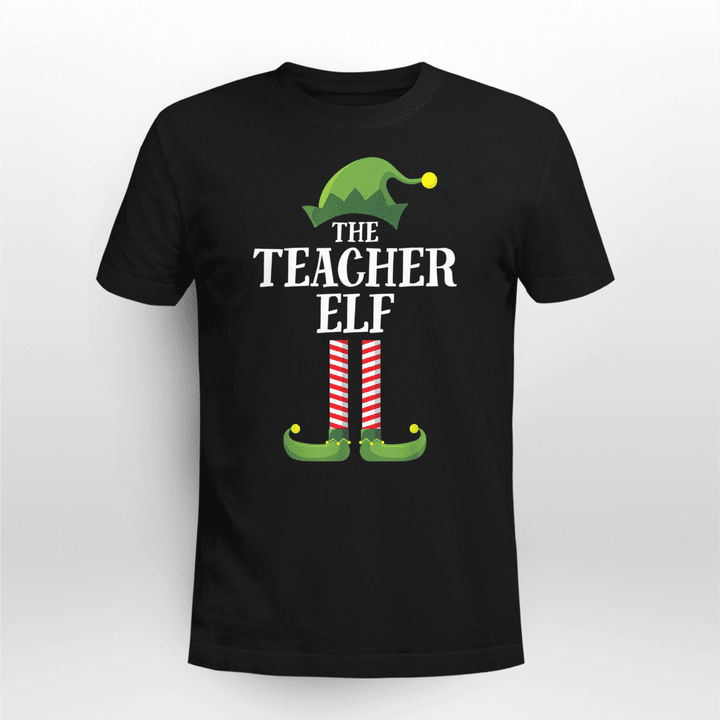 Teacher Christmas T-shirt The Teacher Elf