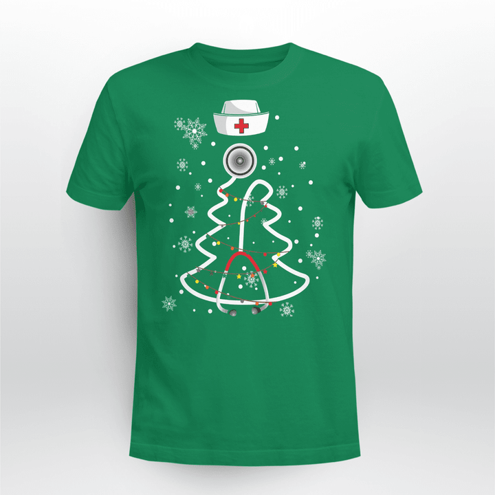 Nurse T-shirt Merry Christmas 02