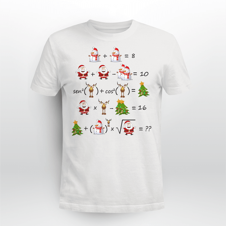 Math Teacher T-shirt Amazing Math Christmas