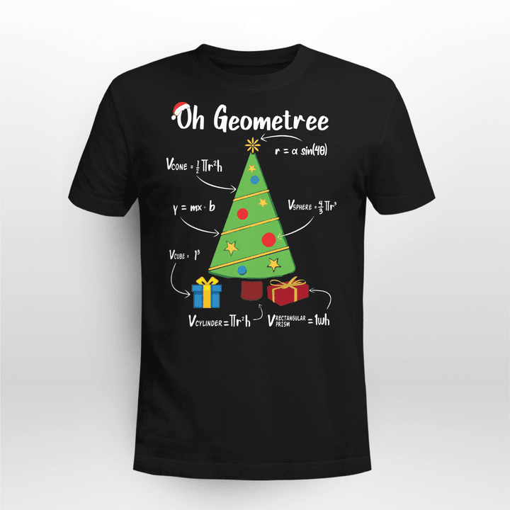 Math Teacher T-shirt Merry Christmas