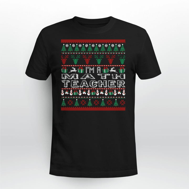 Math Teacher T-shirt Classical Math Teacher Christmas