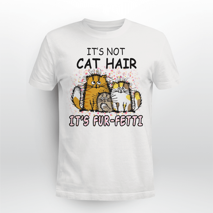Cat Christmas T-shirt It's Not Cat Hair It's Fur-Fetti