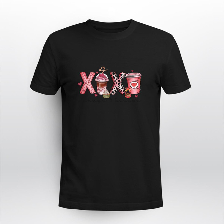 XOXO hugs and kisses coffee Valentine Shirt T-shirt Womens