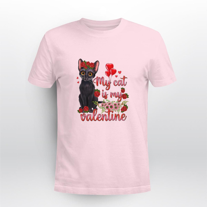 My Cat Is My Valentine Shirt T-shirt Womens
