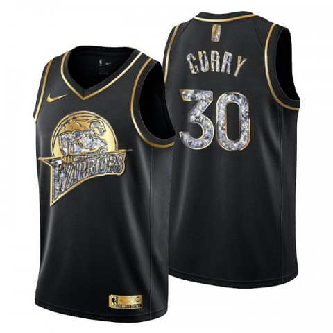 Stephen Curry Golden State Warriors Black Diamond Edition Jersey