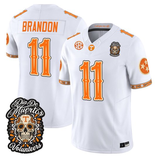 Men's Tennessee Volunteers Día de los Muertos Vapor Limited Jersey - All Stitched