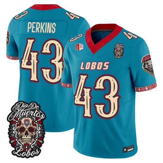 Men's New Mexico Lobos Día de los Muertos Vapor Limited Jersey - All Stitched