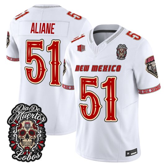 Men's New Mexico Lobos Día de los Muertos Vapor Limited Jersey - All Stitched