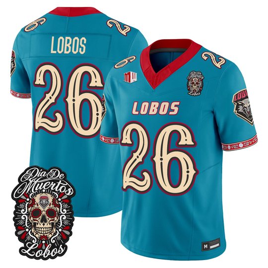 Men's New Mexico Lobos Día de los Muertos Vapor Limited Jersey - All Stitched