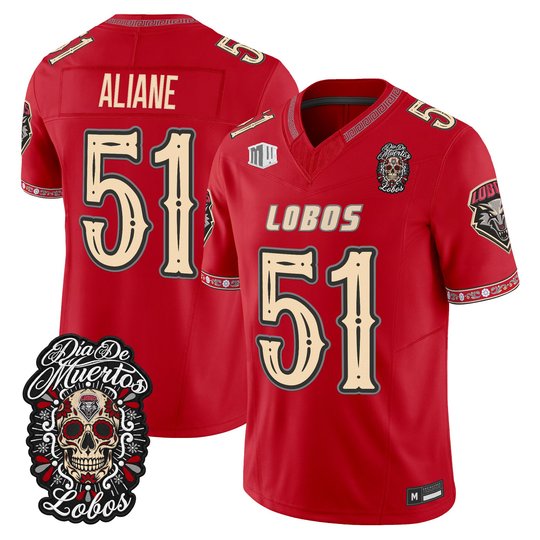 Men's New Mexico Lobos Día de los Muertos Vapor Limited Jersey - All Stitched