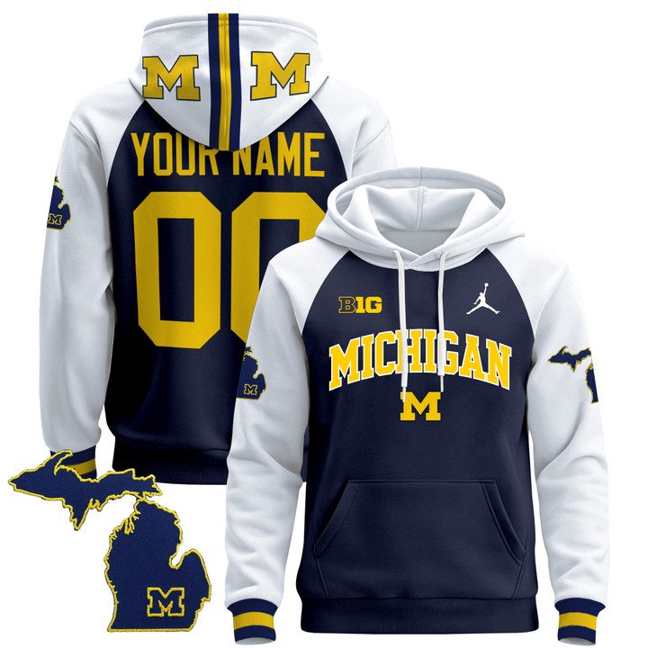 Michigan Wolverines 2024 Custom Pullover Hoodie V2 - All Stitched