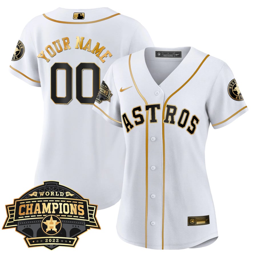 Houston Astros Custom Number And Name AOP MLB Hoodie Long Sleeve