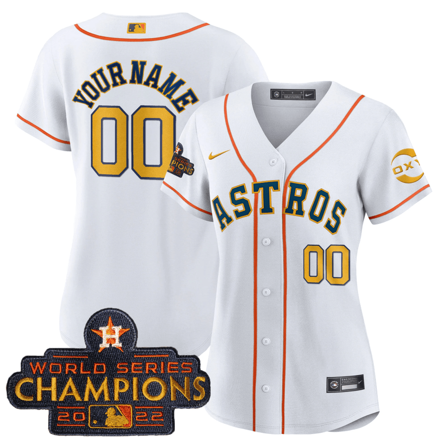 Men's Astros World Series Black Gold Special Jersey - All Stitched - Nebgift