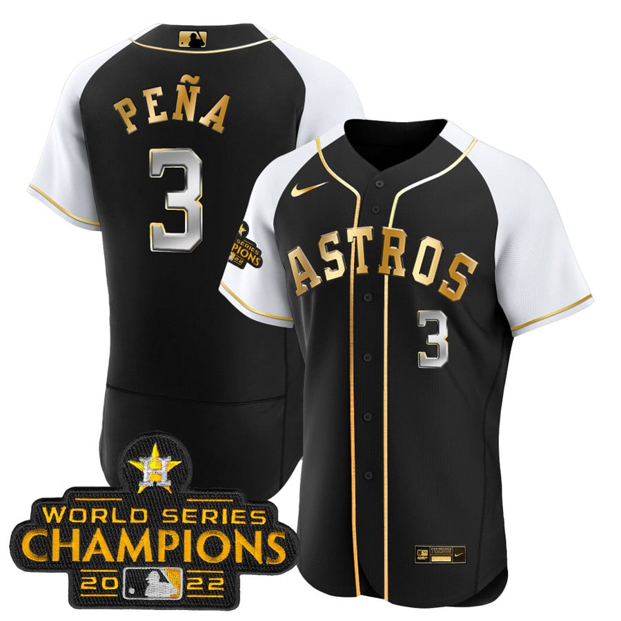 Men's Astros 2023 Gold Alternate Flex Base Jersey – All Stitched