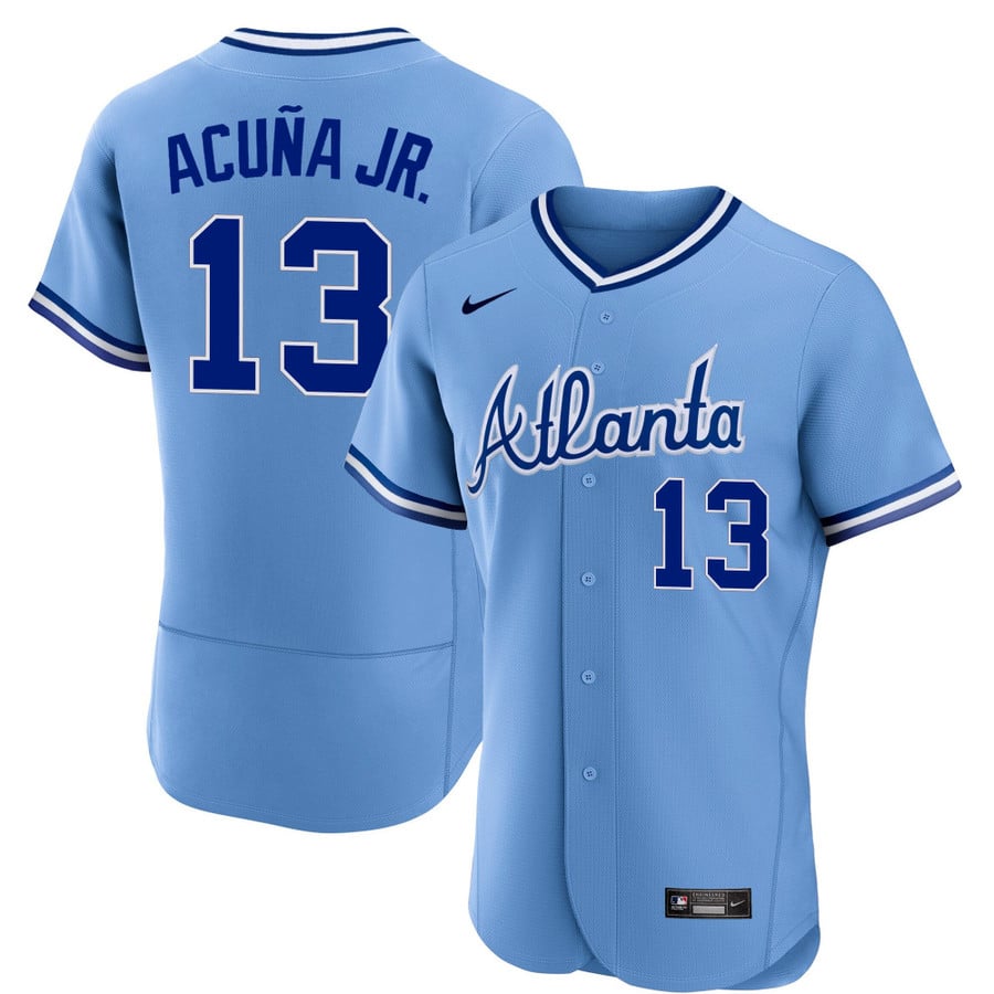 acuna braves throwback jersey