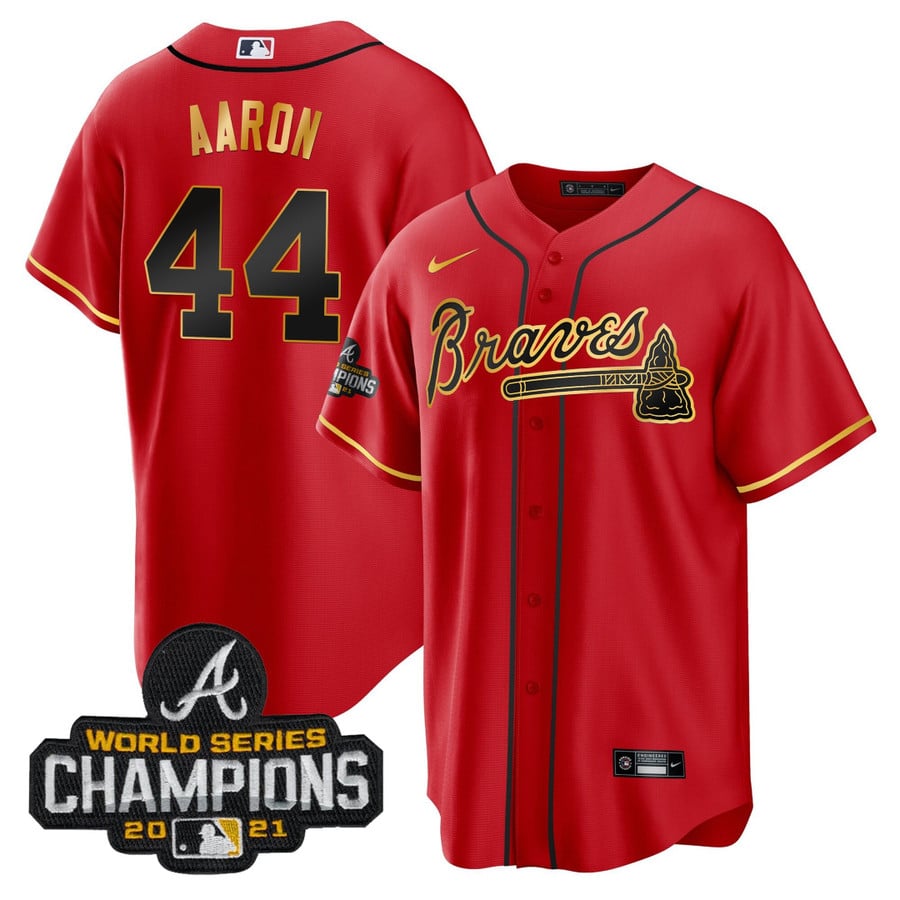 mens red braves jersey