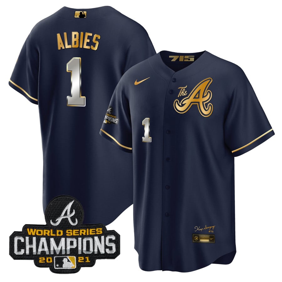 Atlanta Braves Nike Authentic World Series Champions Jersey 