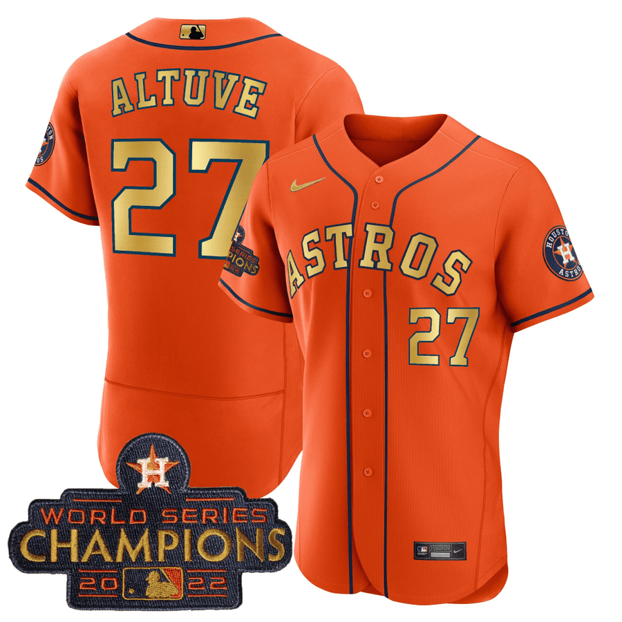 Astros 2023 Gold Rush Collection Custom Jersey – All Stitched - Nebgift