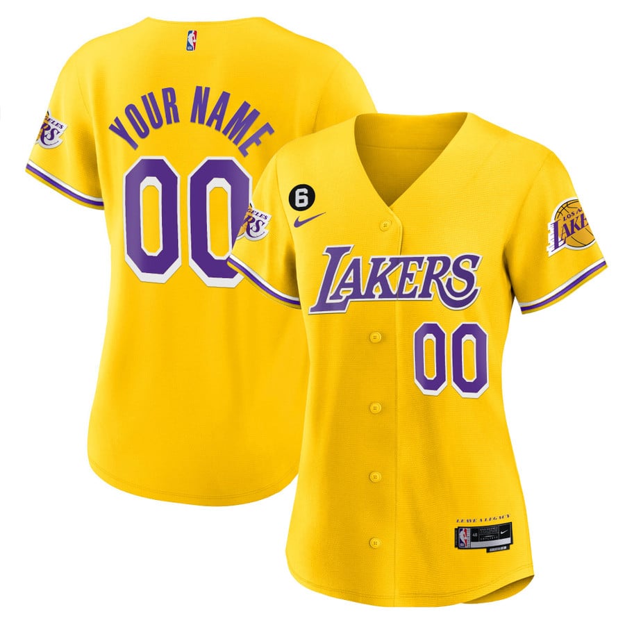 Los Angeles Lakers Baseball Custom Jersey - All Stitched - Nebgift