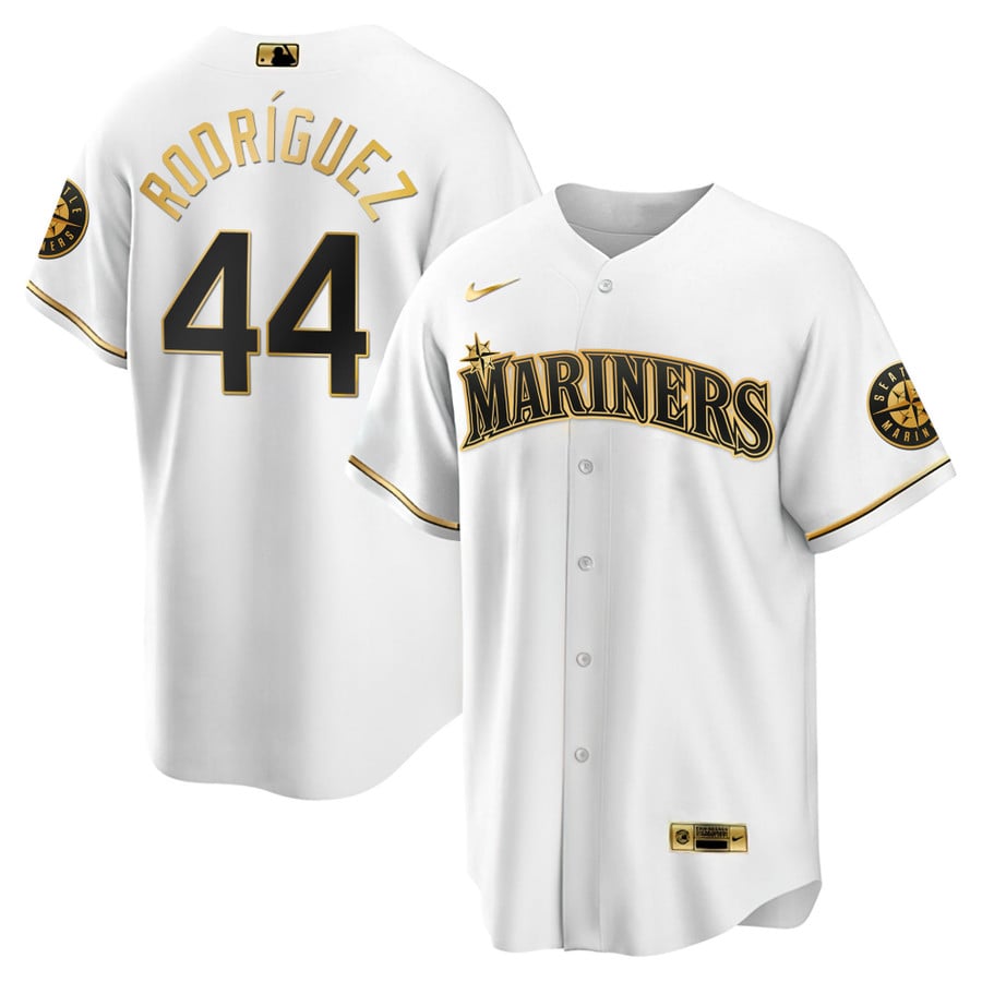 Julio Rodriguez Seattle Mariners White Gold & Black Gold Jersey - All -  Nebgift