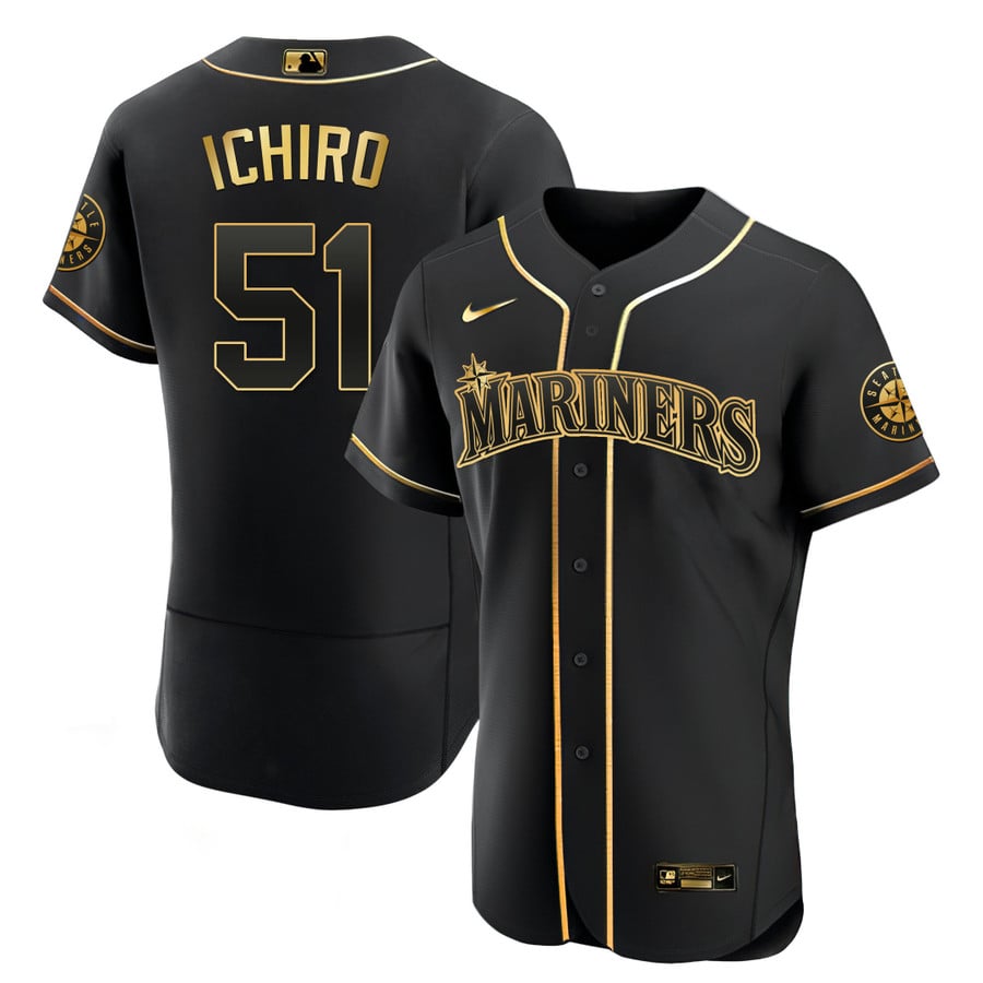 black and gold mariners jersey